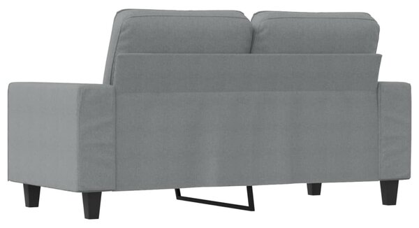 Kétszemélyes világosszürke szövetkanapé 120 cm