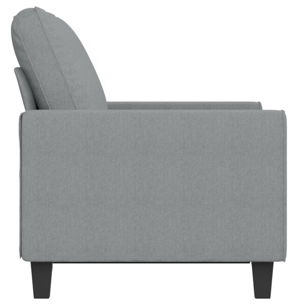 Kétszemélyes világosszürke szövetkanapé 120 cm