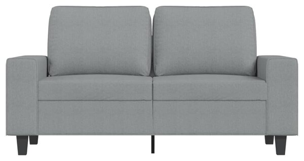 Kétszemélyes világosszürke szövetkanapé 120 cm
