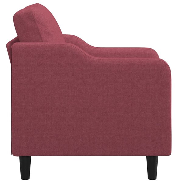 Bordó szövet kanapéfotel 60 cm