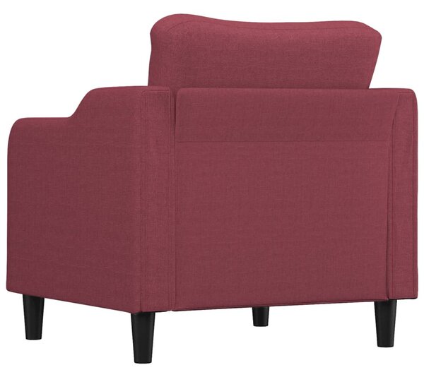 Bordó szövet kanapéfotel 60 cm