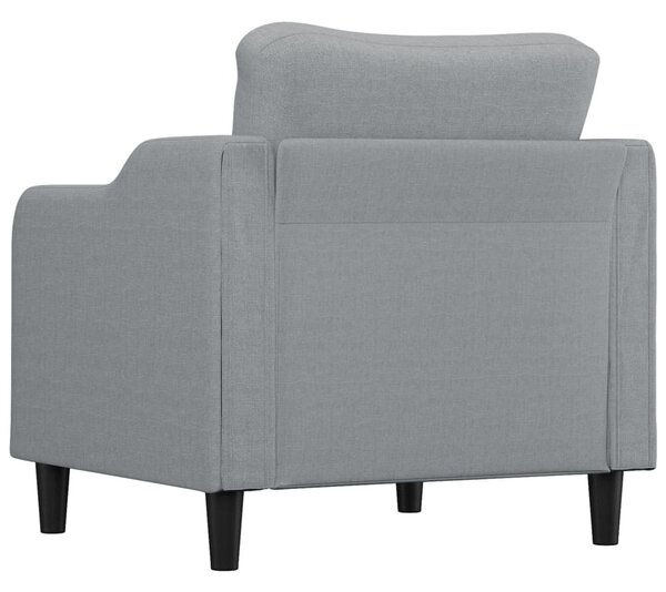 Világosszürke szövet kanapéfotel 60 cm