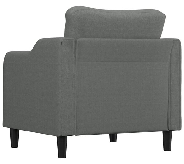 Sötétszürke szövet kanapéfotel 60 cm