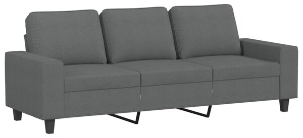3 személyes sötétszürke szövet kanapé 180 cm