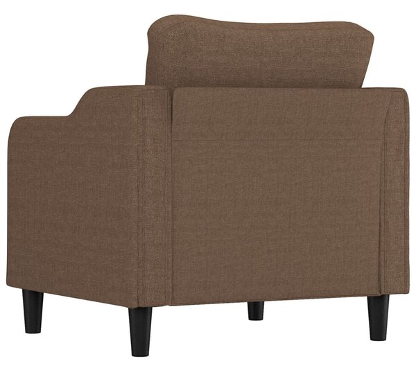 Barna szövet kanapéfotel 60 cm