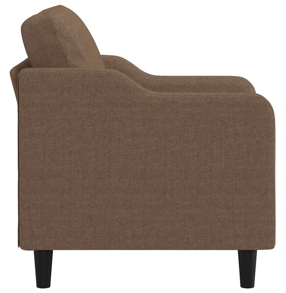 Barna szövet kanapéfotel 60 cm
