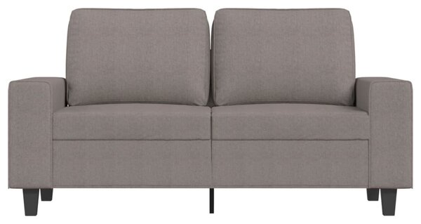 Kétszemélyes fekete szövetkanapé 120 cm