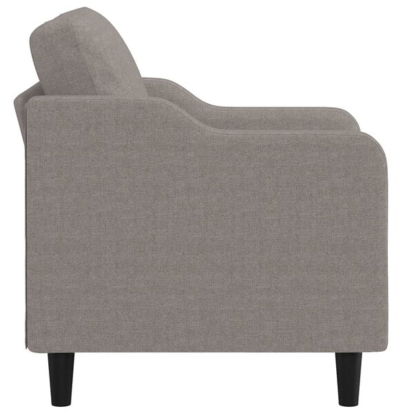 Tópszínű szövet kanapéfotel 60 cm