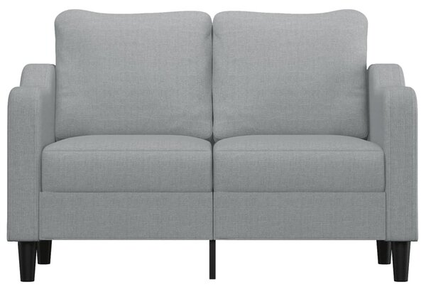 Kétszemélyes világosszürke szövetkanapé 120 cm