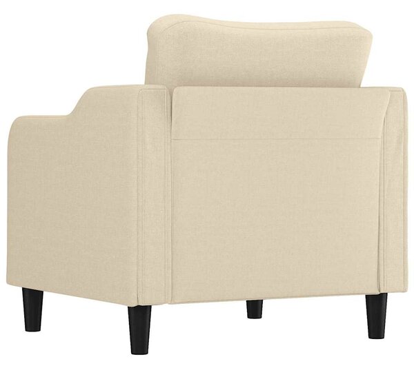 Krémszínű szövet kanapéfotel 60 cm