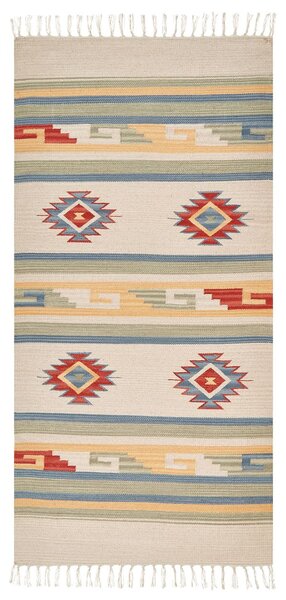 Szőnyeg APARAN Bézs 80 x 150 cm Pamut Kilim