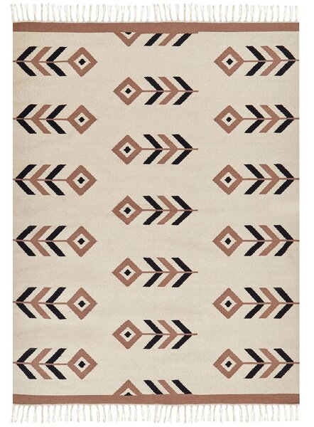 Szőnyeg NIAVAN Bézs 200 x 300 cm Pamut Kilim