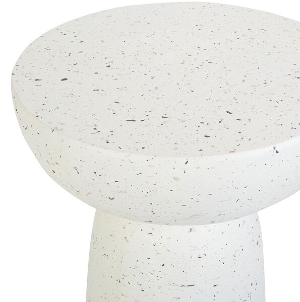 Kisasztal CADINI 33 cm 33 cm Terrazzo hatású Törtfehér
