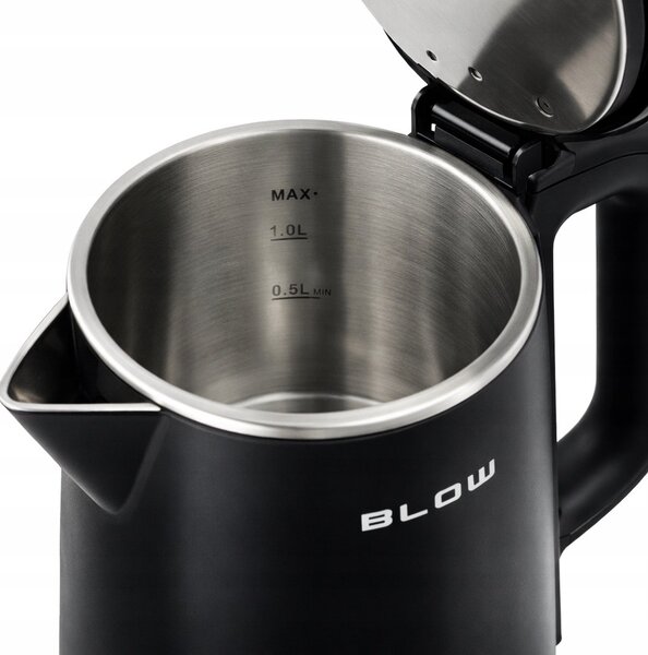 Blow BK-18PB elektromos vízforraló 2200W fekete kijelzővel