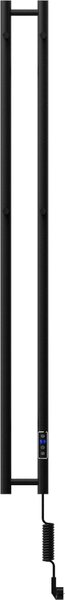 Mexen Pino, elektromos fűtőelem törülközőtartóval 1405x137 mm, 150 W, fekete, W301-1405-137-00-70