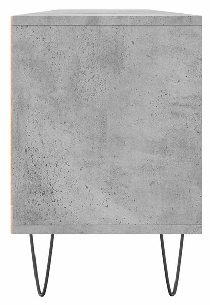 Betonszürke szerelt fa TV-szekrény 150x30x44,5 cm