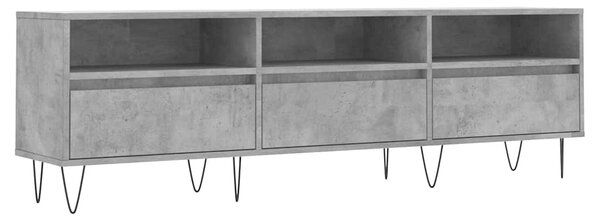 Betonszürke szerelt fa TV-szekrény 150x30x44,5 cm