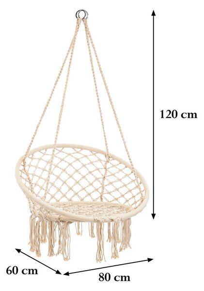 Cardenas függőfotel bézs