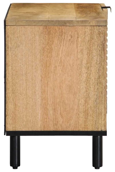 Barna tömör mangófa TV-szekrény 80 x 31,5 x 46 cm