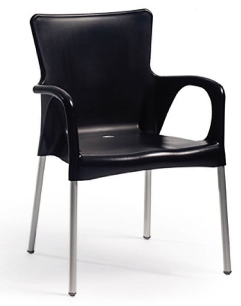 Műanyag szék ANA 84 x 57 x 51 cm fekete
