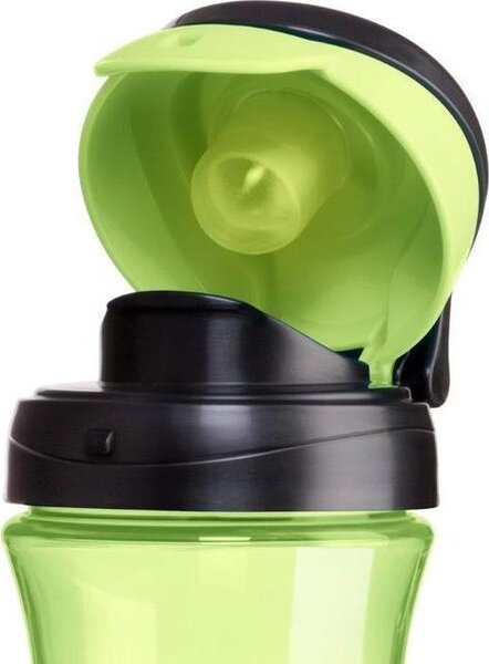 Chicco Kids Travel Cup inni tanító, harapásálló, itatópohár kemény felületű kifolyóval. Lezárt állapotban csöpögésmentes 24m+ 350 ml zöld