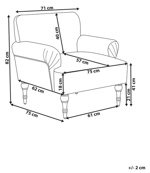 Fotel FREDROS Világosbézs