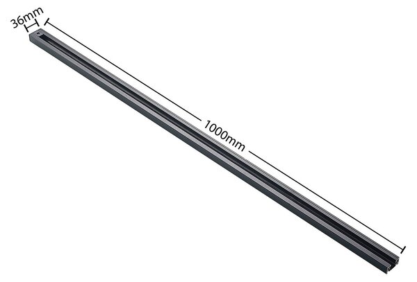 Lindby Linaro sínrendszer, GU10, 4 lámpás, fekete, Ø 9 cm, dimmelhető, Fekete, Folyosó, fém, Modern
