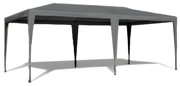 Kerti kereskedelmi pavilon sátor, 3x6 m, 6 fal, szürke, multigarden
