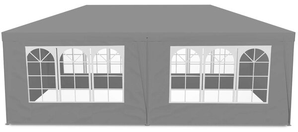 Kerti kereskedelmi pavilon sátor, 3x6 m, 6 fal, szürke, multigarden