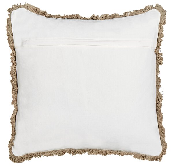 2 db díszpárna PSILOTALES Pamut 45 x 45 cm Bézs Virágmintás