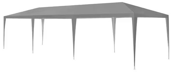 Kerti kereskedelmi pavilon sátor, 3x9 m, 8 fal, szürke, multigarden