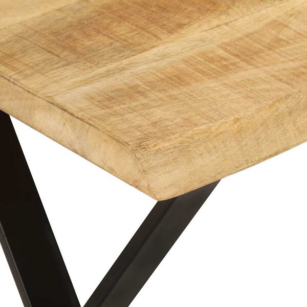 Tömör mangófa pad természetes éllel 105 cm