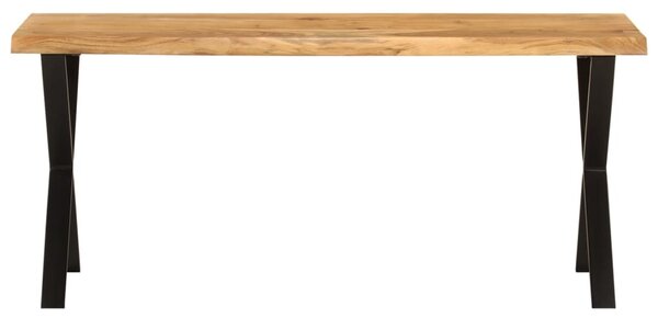 Tömör akácfa pad természetes éllel 105 cm