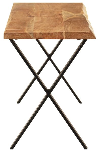 Tömör akácfa pad természetes éllel 105 cm