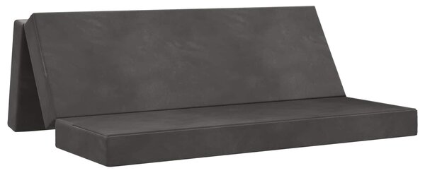 Összecsukható kanapéágy 200 x 67 x 45 cm Sötétszürke