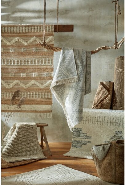 Medina bézs juta szőnyeg, 120 x 170 cm - Flair Rugs