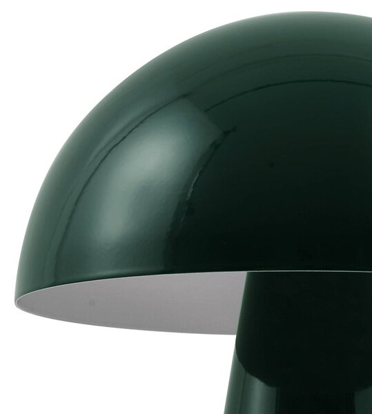 Lindby LED-es, újratölthető asztali lámpa Nevijo, zöld, Ø20 cm, USB,, dimmelhető, Zöld, Nappali / Étkező, fém, Modern
