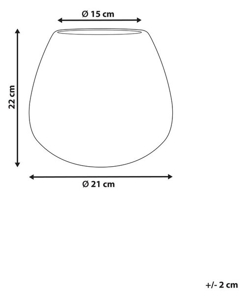 Virágtartó váza BETTA Kőcserép 22 cm Barna