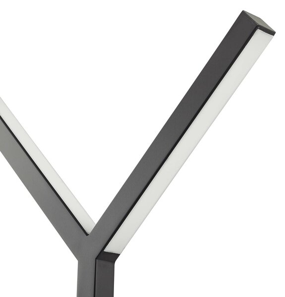 Lucande LED álló világítás Ilian, fekete, fém, CCT, dimmelhető, dimmelhető, Fekete, Nappali / Étkező, fém, Modern