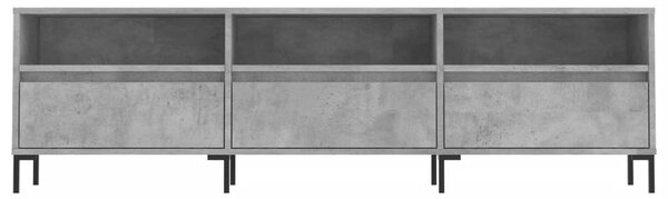 Betonszürke szerelt fa TV-szekrény 150x30x44,5 cm