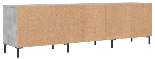 Betonszürke szerelt fa TV-szekrény 150x30x44,5 cm