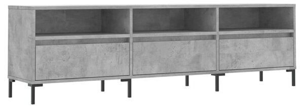 Betonszürke szerelt fa TV-szekrény 150x30x44,5 cm