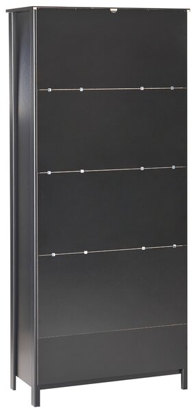 Üveges vitrin NORNALUP 80 cm Fekete