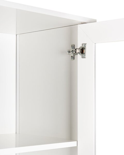 Üveges vitrin NORNALUP 80 cm Fehér