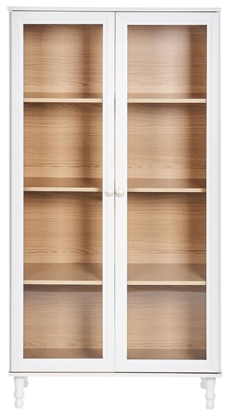 Üveges vitrin TINGLEDALE 80 cm Fehér
