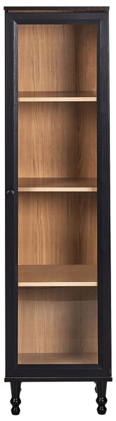 Üveges vitrin TINGLEDALE 40 cm Fekete