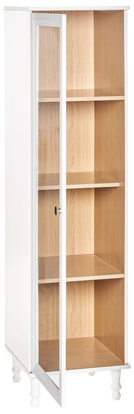 Üveges vitrin TINGLEDALE 40 cm Fehér