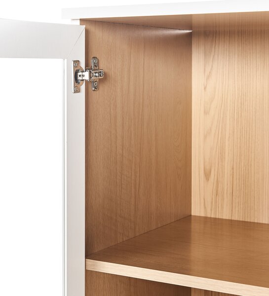 Üveges vitrin TINGLEDALE 40 cm Fehér