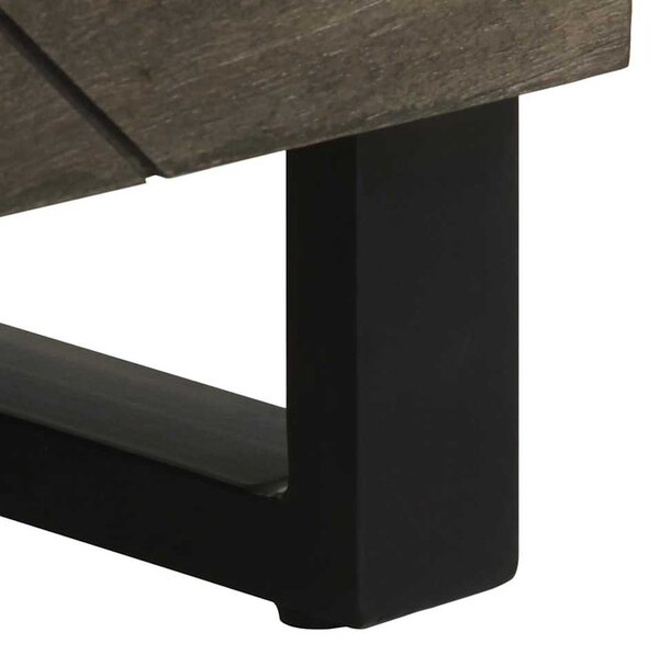 Sideboard Fekete 60x33x75 cm tömörfa Mango