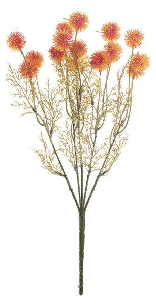 Babérbogyó művirág csokor, 38cm magas - Narancssárga